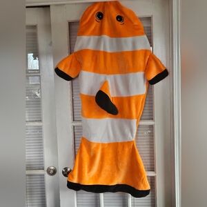 Catalonia Orange and White Striped Fish Tail Snuggie Blanket